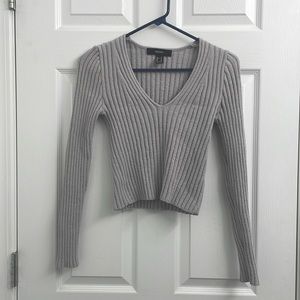 Forever 21, gray cropped sweater
